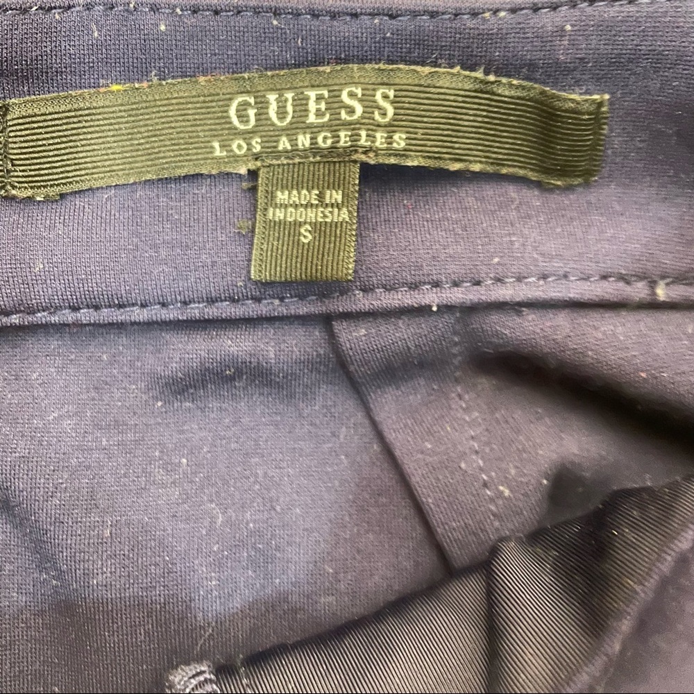 Guess Blue Tie Belt Mini Skirt - Picture 3 of 6